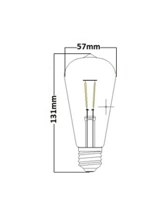 CF6A - ST57 LED Filament Globes (4W)CF6A 2