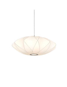 Telbix Aragon Small Nickel & White Pendant- ARAGON PE35-WHARAGON PE35-WH