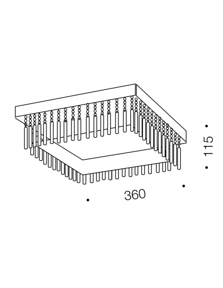 ANDELA OYSQ-850 - ANDELA SQUARE 30W LED OYSTER - ANDELA OYSQ-850