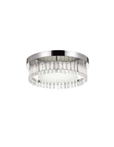 Telbix Andela 30W Round Dimmable Chrome & Cool White LED Stylish Ceiling Light - ANDELA OYRD-850