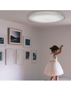 Telbix Amelia 50W Dimmable Chrome & Tri-Colour LED Ceiling AMELIA 60XL.R-3C 2