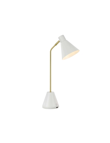 Telbix Ambia White Desk Table Lamp - AMBIA TL-WH