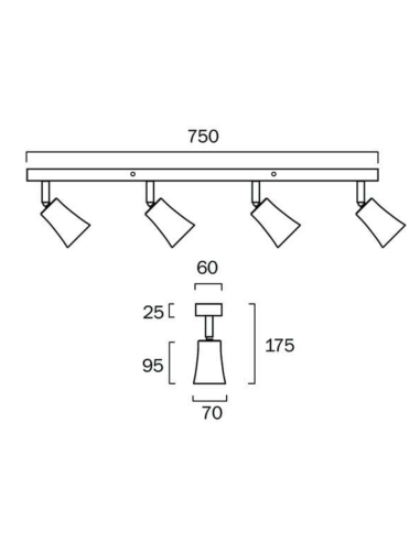 ALVEY SP4B-WH - ALVEY 4 LIGHTS SPOT BAR - WHITEALVEY SP4B-WH