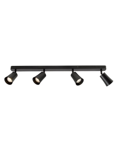 Telbix Alvey 4 Light GU10 Black Spotlight - ALVEY SP4B-BKALVEY SP4B-BK