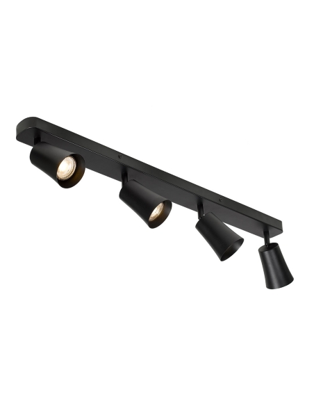 Telbix Alvey 4 Light GU10 Black Spotlight - ALVEY ALVEY SP4B-BK