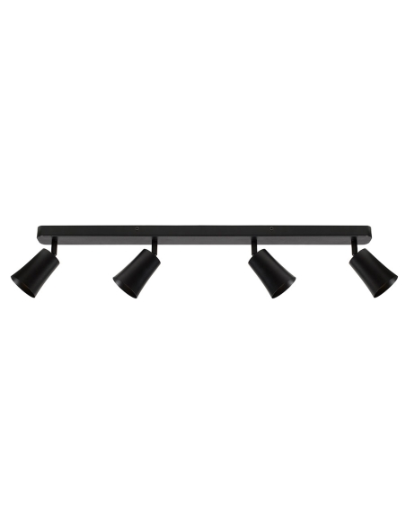 Telbix Alvey 4 Light GU10 Black Spotlight - ALVEY ALVEY SP4B-BK