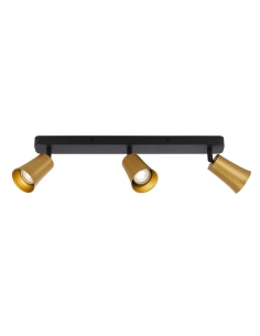 Telbix Alvey 3 Light GU10 Gold & Black Spotlight - ALVEY ALVEY SP3B-GDBK