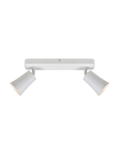 Telbix Alvey 2 Light GU10 White Spotlight - ALVEY SP2B-WHALVEY SP2B-WH