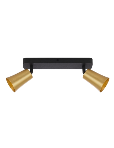 ALVEY SP2B-GDBK - ALVEY 2 LIGHTS SPOT BAR - GOLD