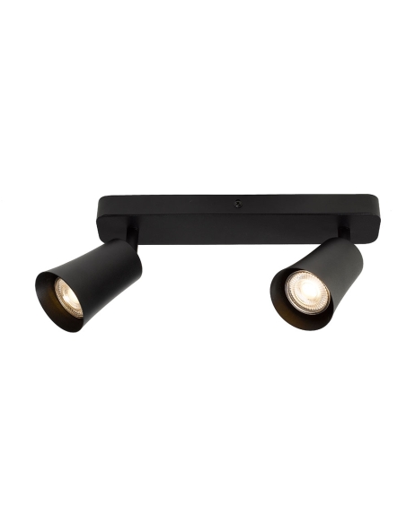 ALVEY SP2B-BK - ALVEY 2 LIGHTS SPOT BAR - BLACK