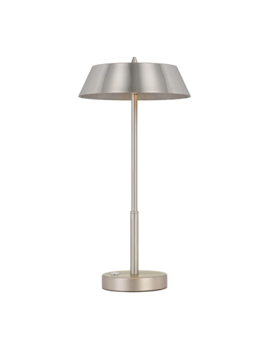 Telbix Allure 7WLED Touch Table Lamp Nickel & Silver / Warm White - ALLURE TL-NKSL