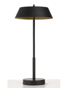 Telbix Allure 7W LED Touch Lamp Black & Gold / Warm White - ALLURE TL-BKGD 2