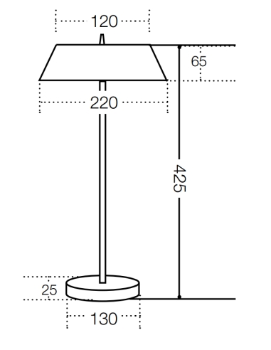 ALLURE TL-BKGD - ALLURE 7W LED TABLE LAMP - BLACKALLURE TL-BKGD