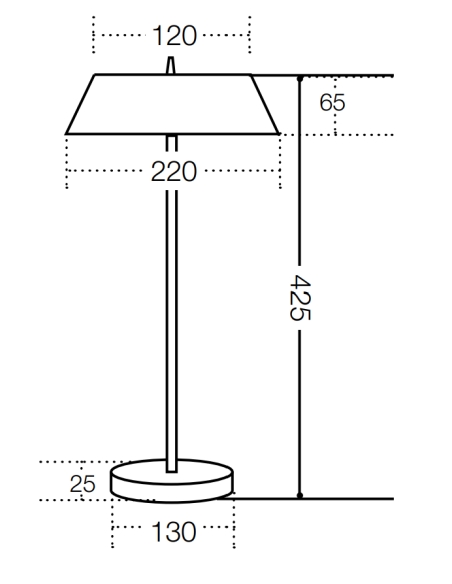 ALLURE TL-BKGD - ALLURE 7W LED TABLE LAMP - BLACKALLURE TL-BKGD