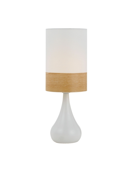 Telbix Akira White & Oak Table Lamp - AKIRA AKIRA TL-WHOAK