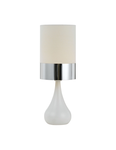 AKIRA TL-WHCH - AKIRA CERAMIC TABLE LAMP - CHROME