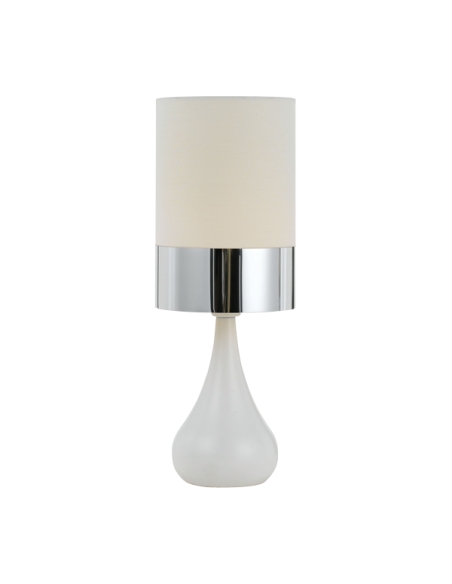 AKIRA TL-WHCH - AKIRA CERAMIC TABLE LAMP - CHROME