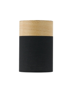 Telbix Akira Fixed Batten Light Black/Oak 60W -  AKIRA AKIRA BF-BKOAK