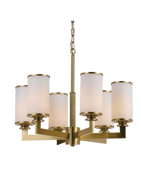 AHERN PE6-BSOP - AHERN 6 LIGHTS PENDANT SOLID BRASS