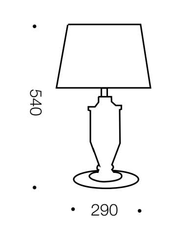 ADRIA TL-GDBK - ADRIA TABLE LAMP - GOLDADRIA TL-GDBK