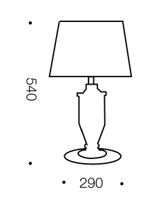 Telbix Adria Chrome Table Lamp - ADRIA TL-CHWHADRIA TL-CHWH 2
