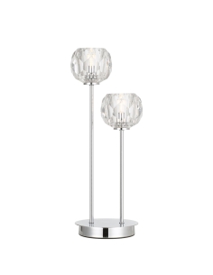 Zaha 2 Light Table Lamp -Chrome/CrystalZAHA TL2-CHCR