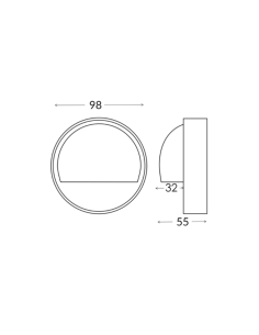 STE Surface Mounted 12V 3W LED Eyelid Step Light 316 Copper STE14 2
