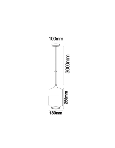 CASA White with Amber Glass ES 72W Pendant Lights - CASA1CASA1 2