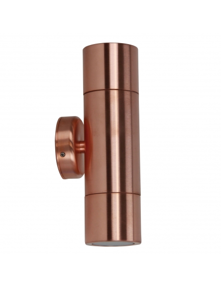 Oriel Oxley 240V GU10 Up & Down Wall Pillar Light UA7786CO