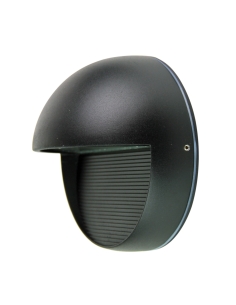Oriel Vargo Round 6W LED Step Light Black / Cool White - UA7410BK