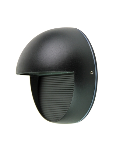 UA7410BK - Oriel Vargo Round 6W LED Step Light Black / Cool White