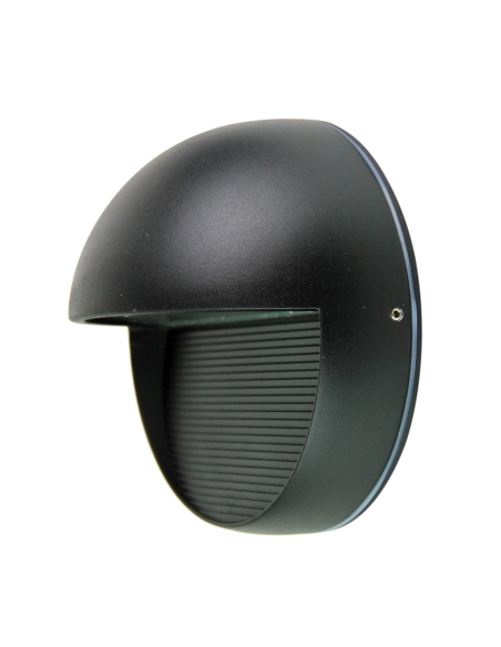 UA7410BK - Oriel Vargo Round 6W LED Step Light Black / Cool White