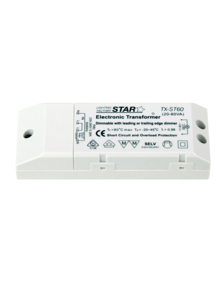 TX-ST60 - Star 60va Electronic Transformer - White