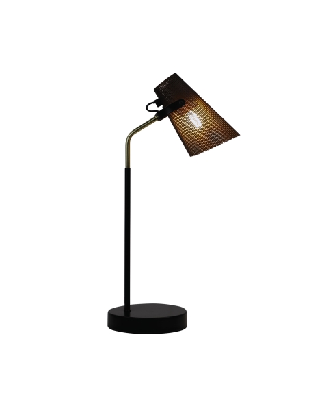 SL98831AB - Oriel Perfo 1 Light Desk Lamp Black & SL98831AB