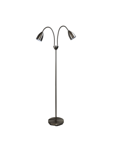 SL98822BC - Stan Twin Floor Lamp Brushed Chrome
