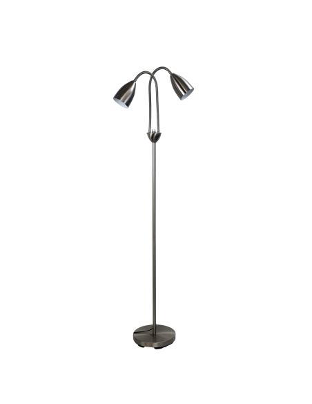 SL98822BC - Stan Twin Floor Lamp Brushed ChromeSL98822BC
