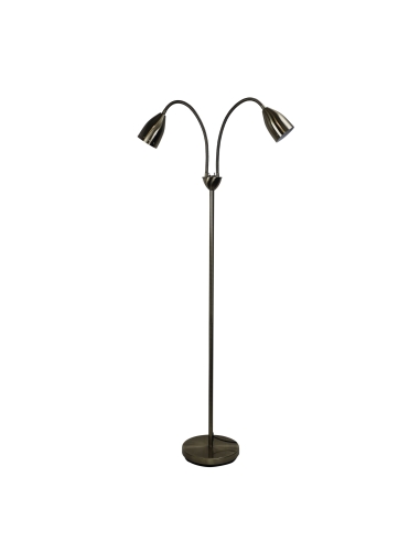 SL98822AB - Stan Twin Floor Lamp Antique Brass