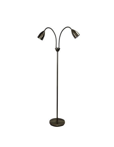 SL98822AB - Stan Twin Floor Lamp Antique Brass
