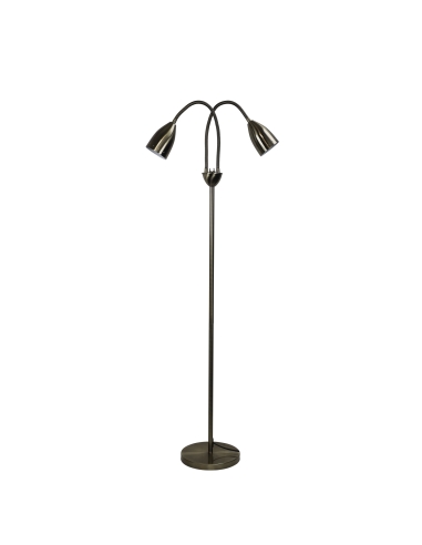 SL98822AB - Stan Twin Floor Lamp Antique BrassSL98822AB
