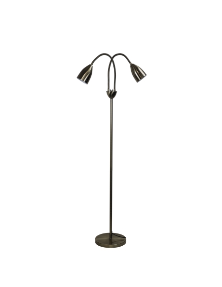 SL98822AB - Stan Twin Floor Lamp Antique BrassSL98822AB