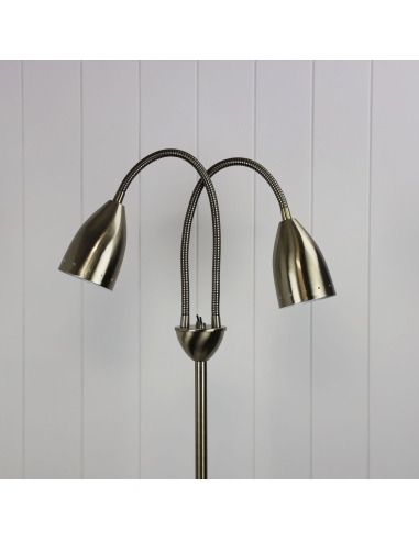 SL98822AB - Stan Twin Floor Lamp Antique BrassSL98822AB