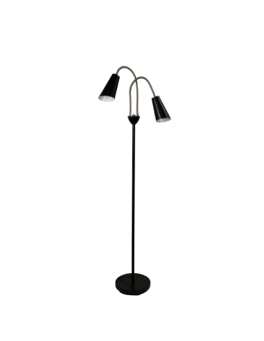 SL98812BC - Walt Twin Floor Lamp Brushed Chrome + SL98812BC
