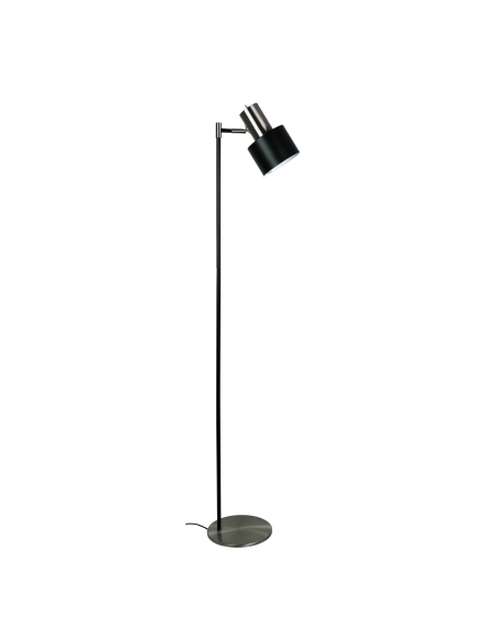 SL98787BC - Ari Floor Lamp Black With Brushed Chrome Head