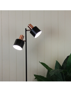 SL98787/2CO - ARI TWIN FLOOR LAMP BLACK w/ COPPERSL98787/2CO 2