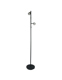 Oriel DAXAM LED TWIN FLOOR LAMP BLACKSL98592BK