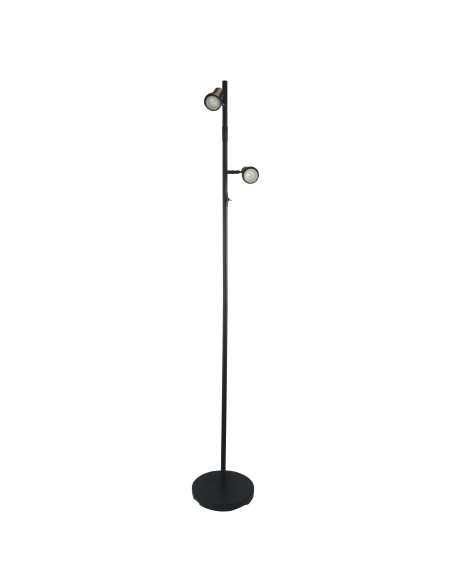 SL98592BK - Daxam LED Twin Floor Lamp Black