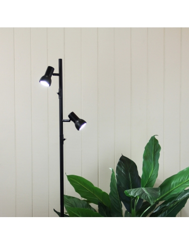 SL98592BK - Daxam LED Twin Floor Lamp BlackSL98592BK