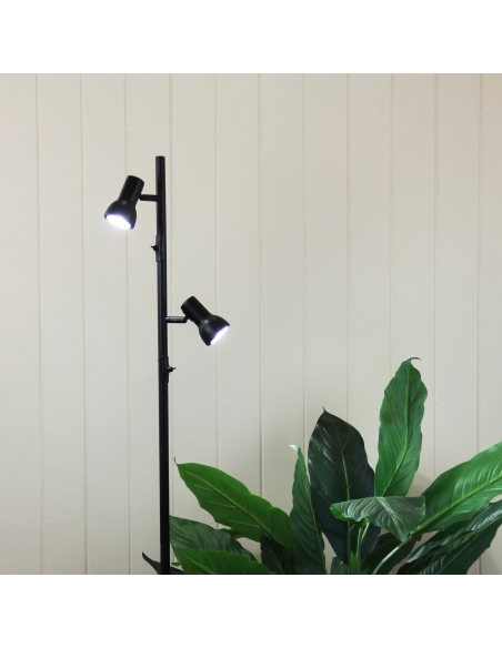 SL98592BK - Daxam LED Twin Floor Lamp BlackSL98592BK