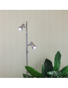 Oriel DAXAM LED TWIN FLOOR LAMP BRUSHED CHROMESL98592BC 2