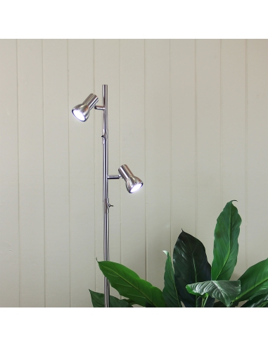 SL98592BC - Daxam LED Twin Floor Lamp Brushed SL98592BC